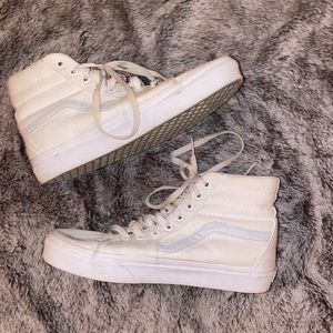 white high top vans